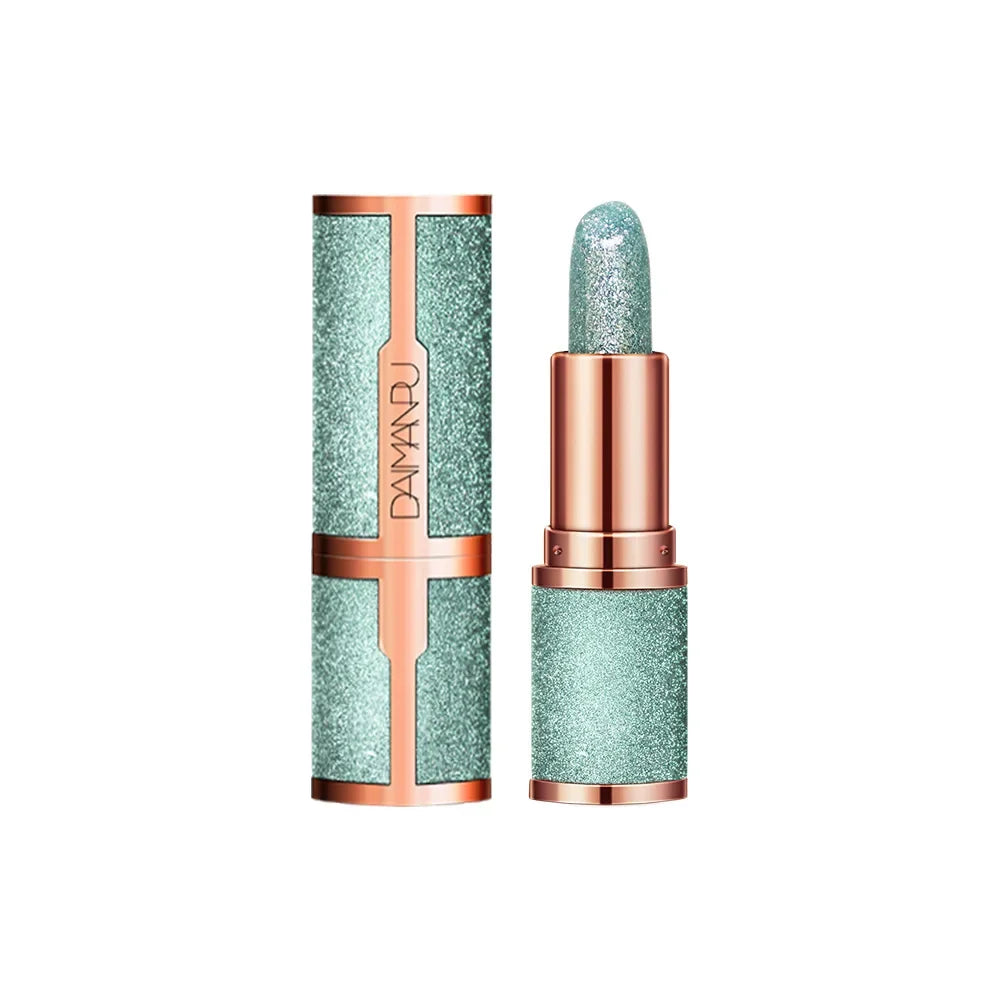 Hooux Diamond Lipstick Temperature Changing Color Shiny Moisturizing Lasting Waterproof Glitter Lip Blam Lips Makeup Cosmetic 1PCS