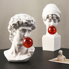 Hooux Modern Desktop nordic home decor Decorative sculptures home david statue greek statue Decorative statues Head Bust sculpture