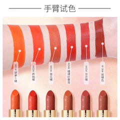 Hooux Orange Lipstick Velvet Matte Lipsticks Waterproof Long Lasting Lip Stick Velvet Lip Tint Women Cosmetic Sexy Lip Glaze Makeup