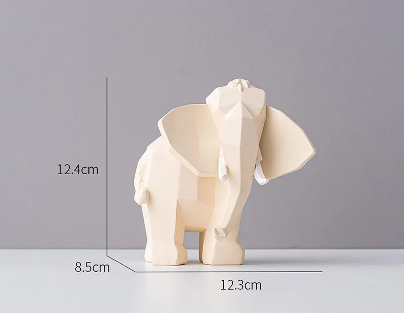 Hooux Modern Simple Elephant Decoration Home Soft Decoration Living Room TV Cabinet, Porch Desk Decoration, Housewarming Gift