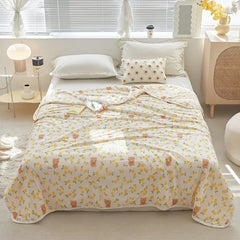 Hooux Pure Mulberry Silk Comforter for Summer/Spring Natural Long Strand Silk Fill Duvet Mulberry Silk Bedding Noiseless Lyocell Shell