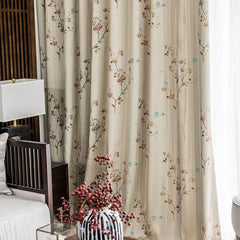 Hooux Retro Floral Living Room Curtains Classical Luxury Bedroom Cortinas Pleats Embroidery Balcony Cortina Window Chinese Curtain 커튼