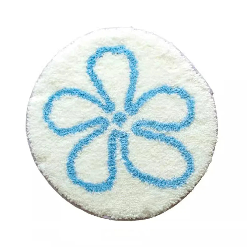 Hooux Cute Tufting Bowknot Seat Cushion Korean Style Soft Round Square Floral Bowtie Chair Sofa Pad Home Office Cozy Decor 40x40cm