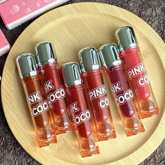 Hooux Mirror Water Lip Gloss Liquid Lipstick Long Lasting Moisturizing Jelly Tint Korean Makeup Lip Balm Women Beauty Korean Cosmetics