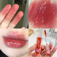 Hooux Moisturizing Mirror Lip Gloss Lasting Crystal Glossy Water Light Lip Glaze Nude Red Liquid Lipstick Women Lips Makeup Cosmetics