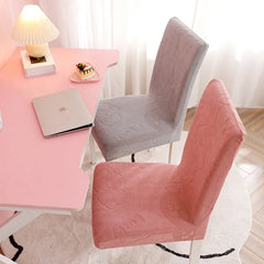 Hooux Elastic Jacquard Velvet Seat Cover Thick Multi-color Fully Covered Chair Cover Dustproof Versatile Chair Cover
