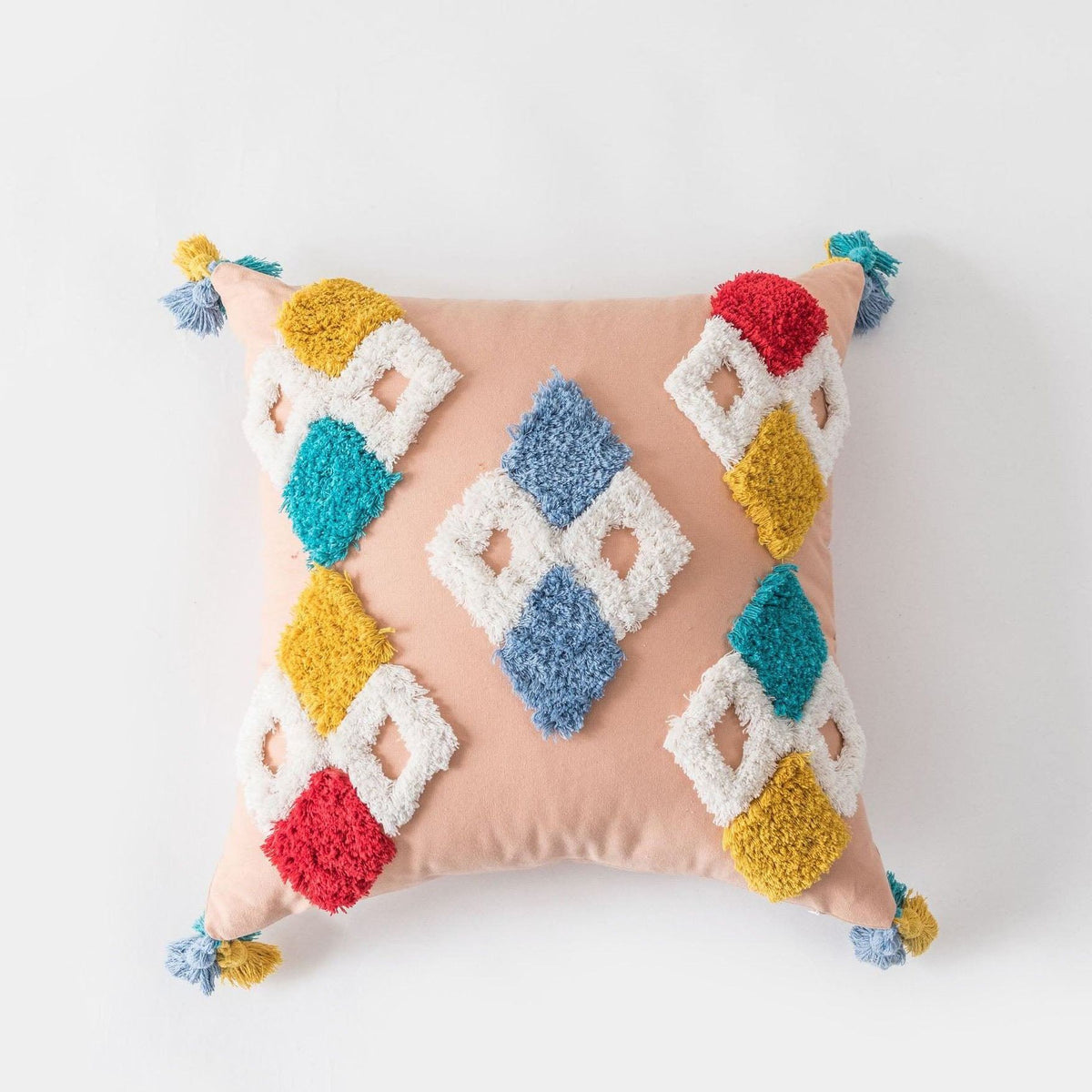 Hooux Bohemian Geometry Tufted Pillow