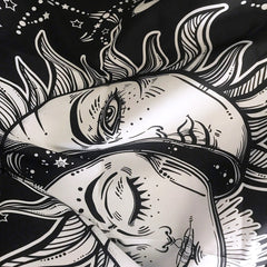 Hooux Indian Moon out of Sun Tapestry