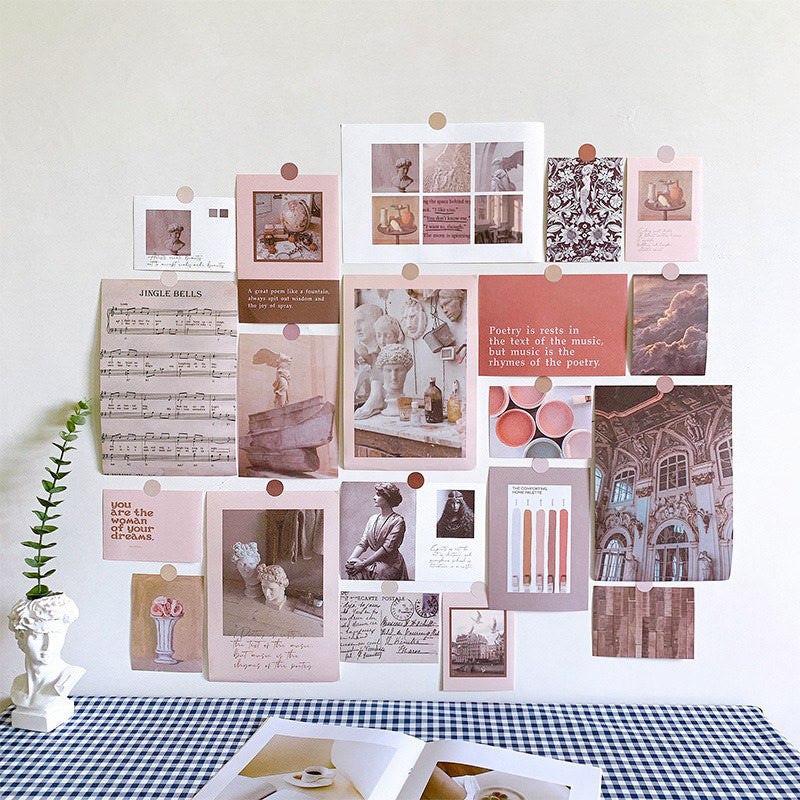 Hooux Vintage Art Wall Collage Cards